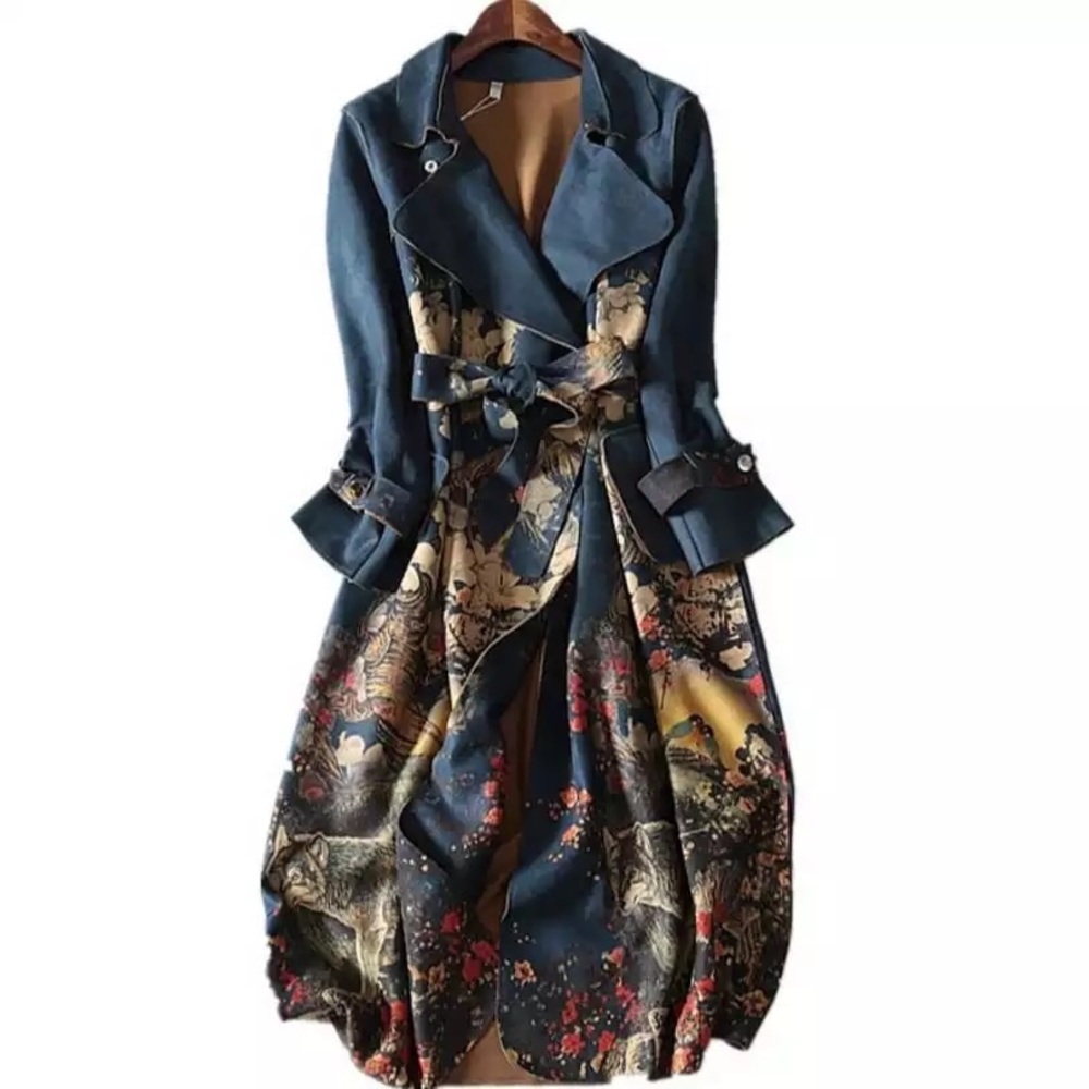 suede long-sleeved Coat Women
